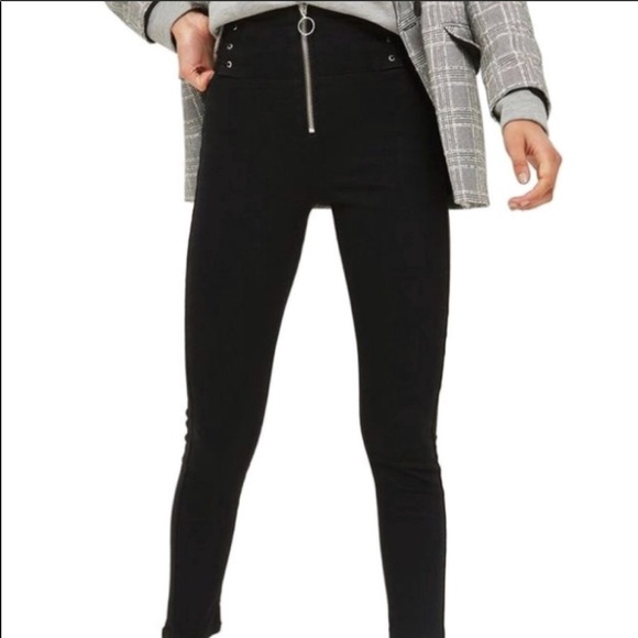 black high waisted jeans topshop